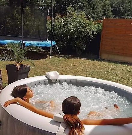 Maison Au Calme 4 Ch. Jardin Et Grand Jacuzzi Hébergement de vacances *